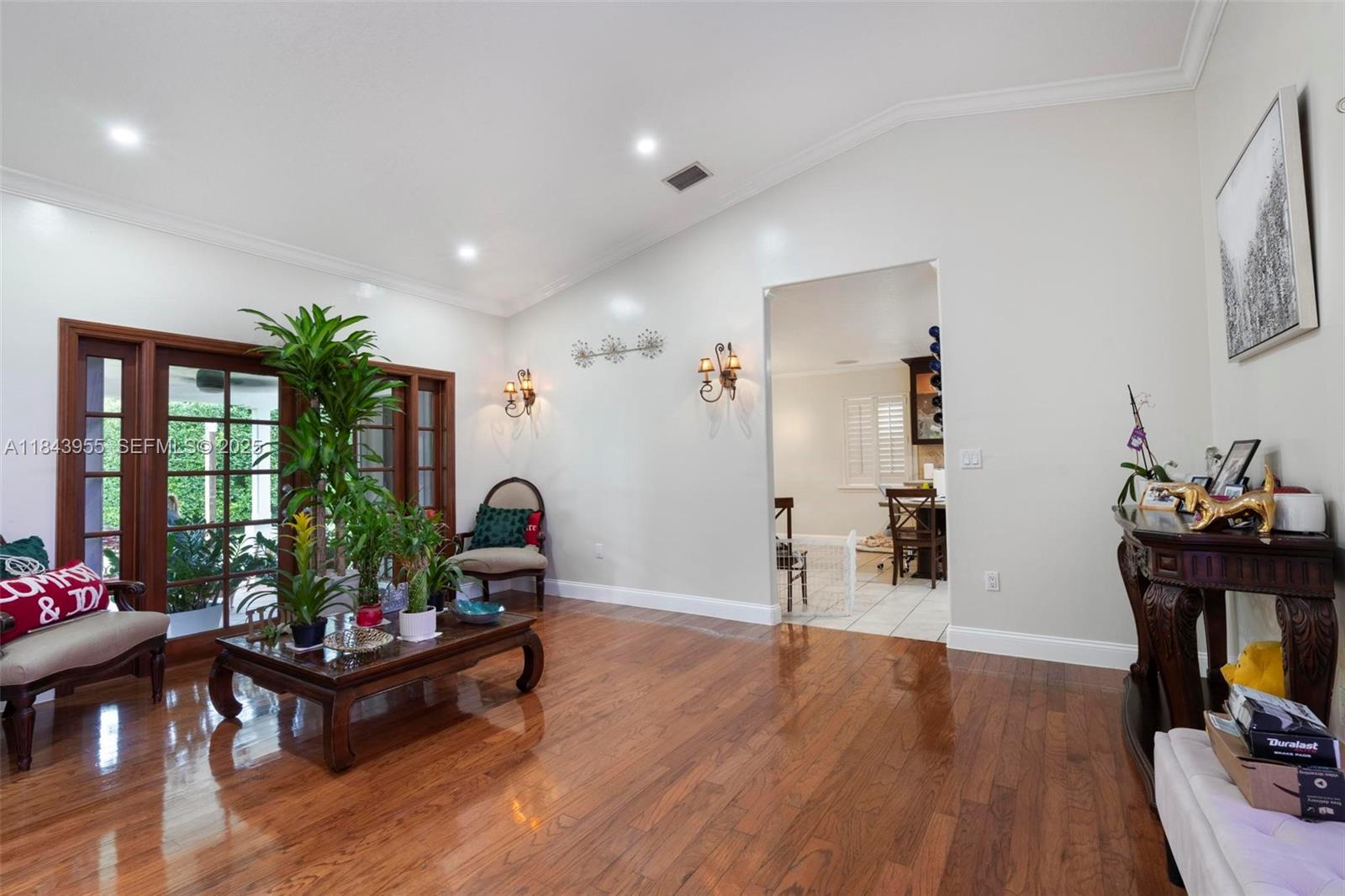 28401 Southwest 158th Court Homestead, FL 33033 - Photo 5 of 47 a living room with furniture and wooden floor