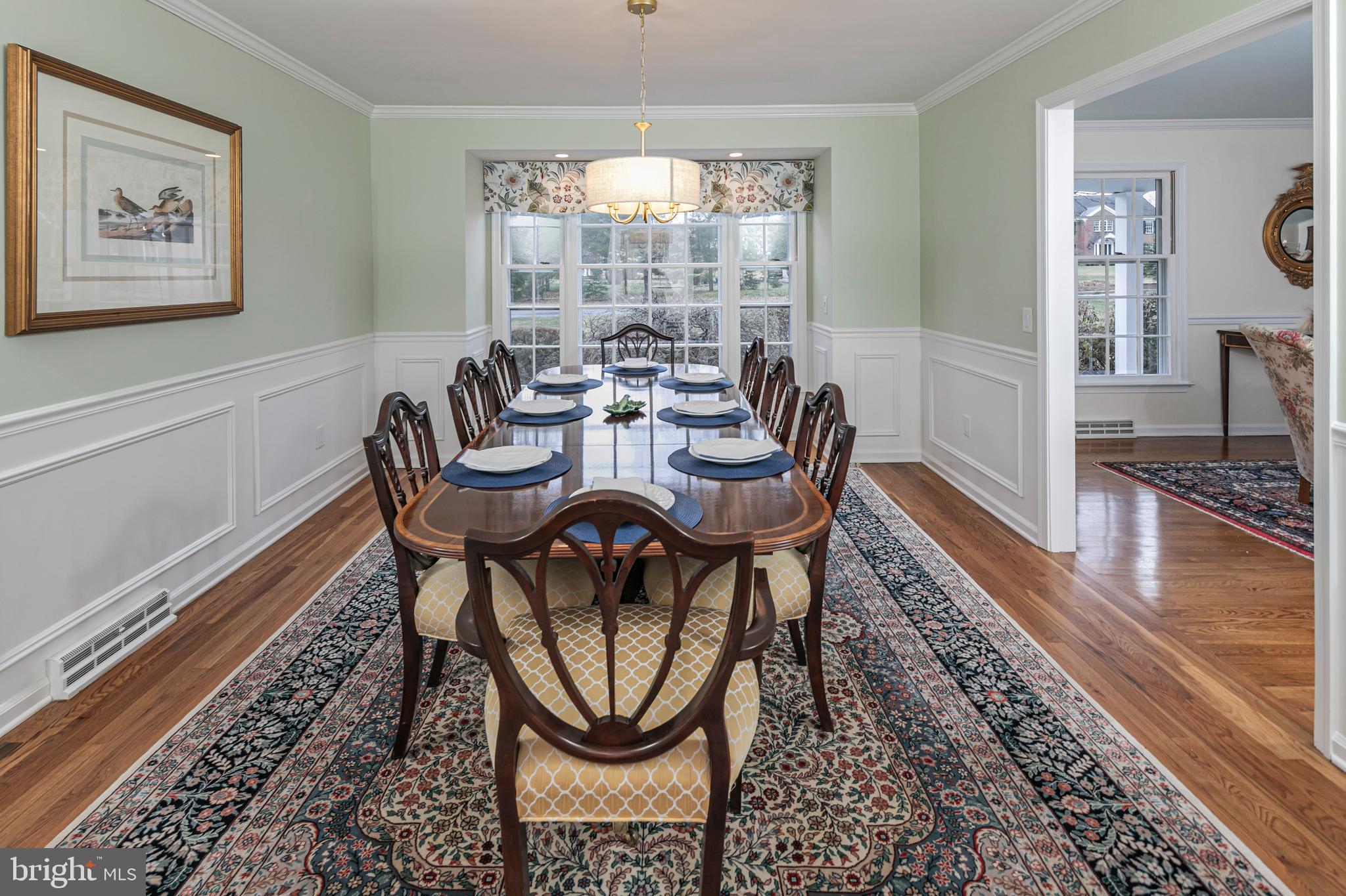 23 Meadow Lane Pennington, NJ 08534 - Photo 13 of 60 a dining room with furniture a rug and wooden floor