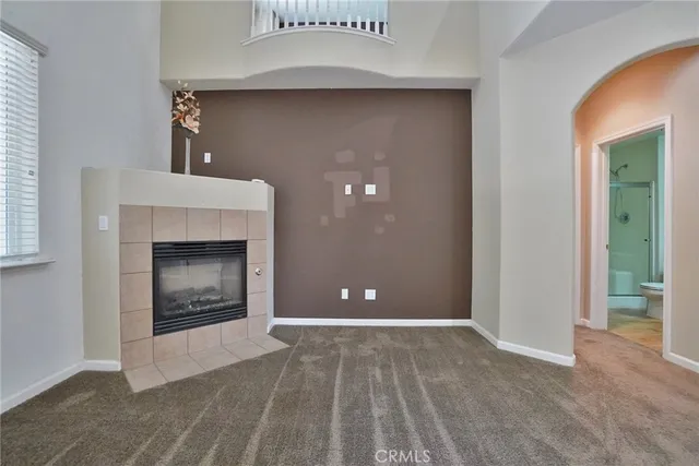 a view of hallway with a window