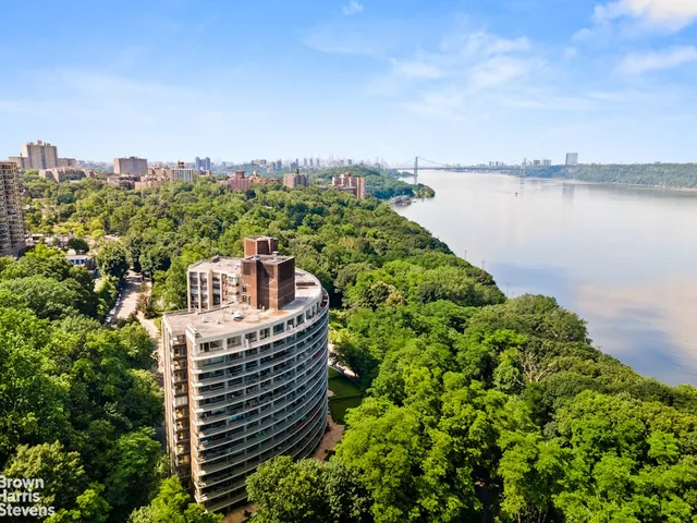 a view of a city and lake