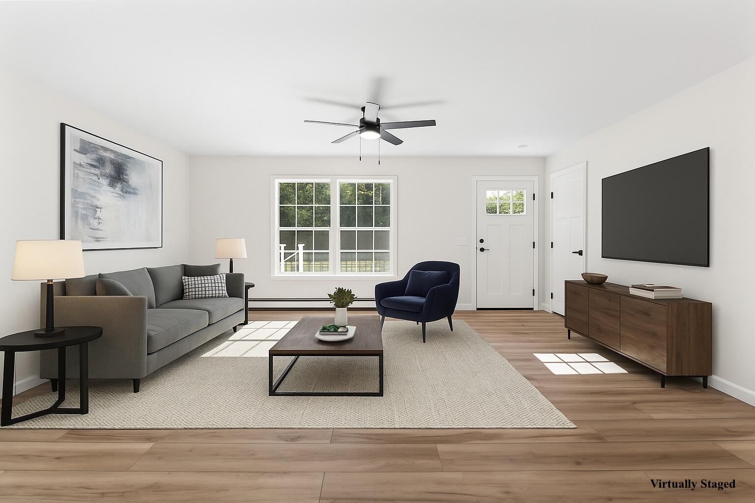 744 Ridge Road Bowdoinham, ME 04008 - Photo 23 of 56 virtual living room 744 ridge