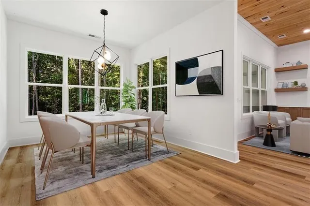 a view of an empty room