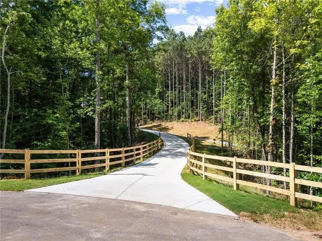 a view of a backyard with a garden