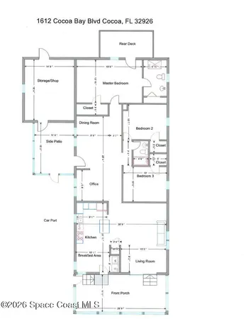 $1,950 | 1612 Cocoa Bay Boulevard, Cocoa, FL 32926