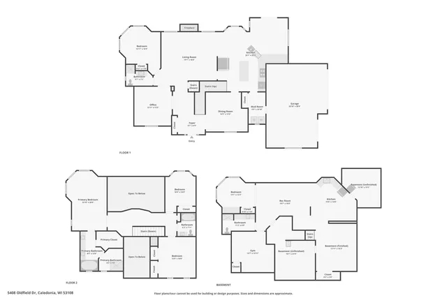 $900,000 | 5408 Oldfield Drive, Caledonia, WI 53108