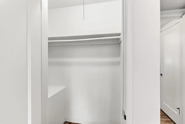 a refrigerator in a kitchen