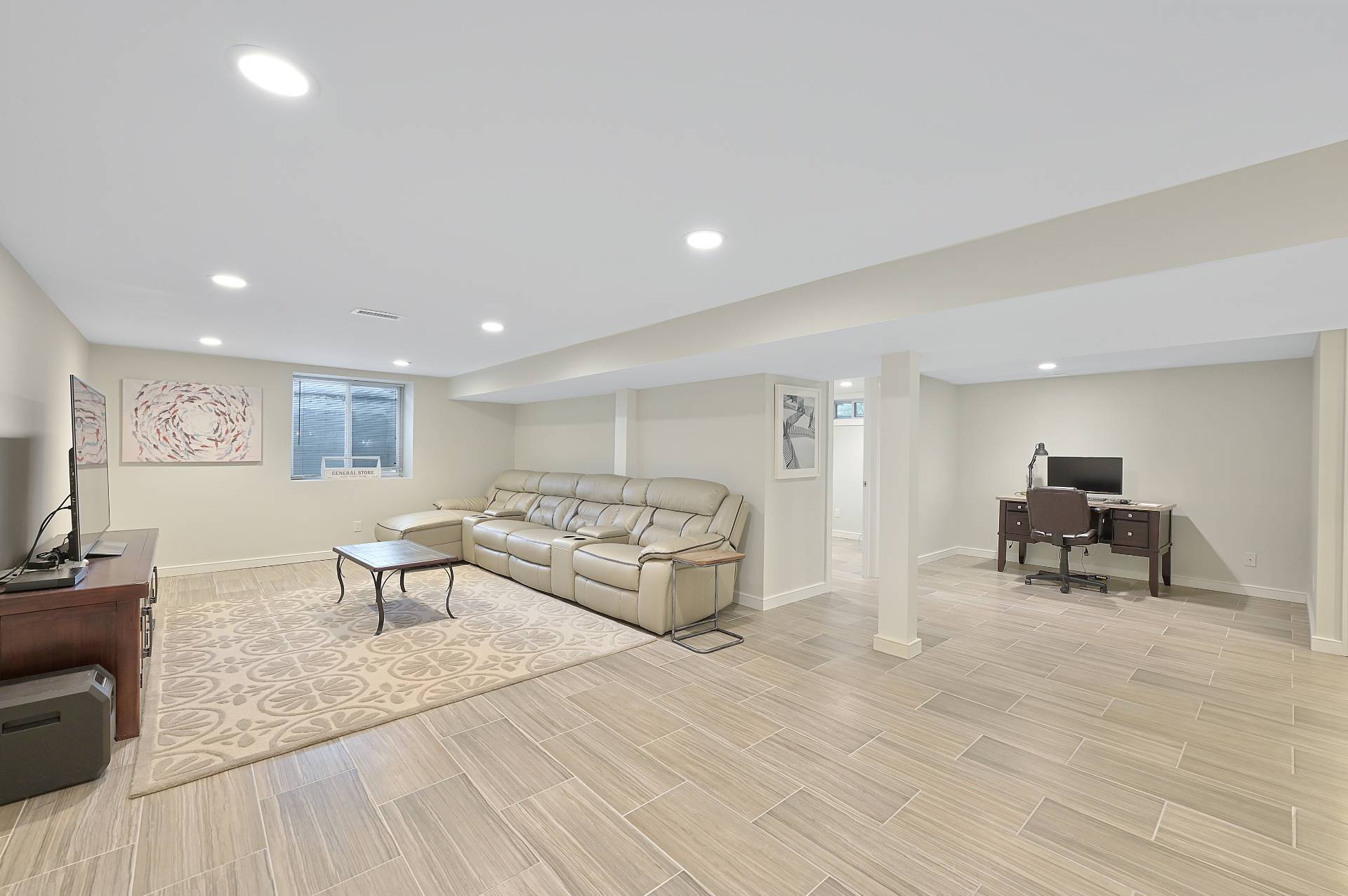 25 Nidzyn Avenue Remsenburg, NY 11960 - Photo 19 of 32 a living room with furniture and a wooden floor
