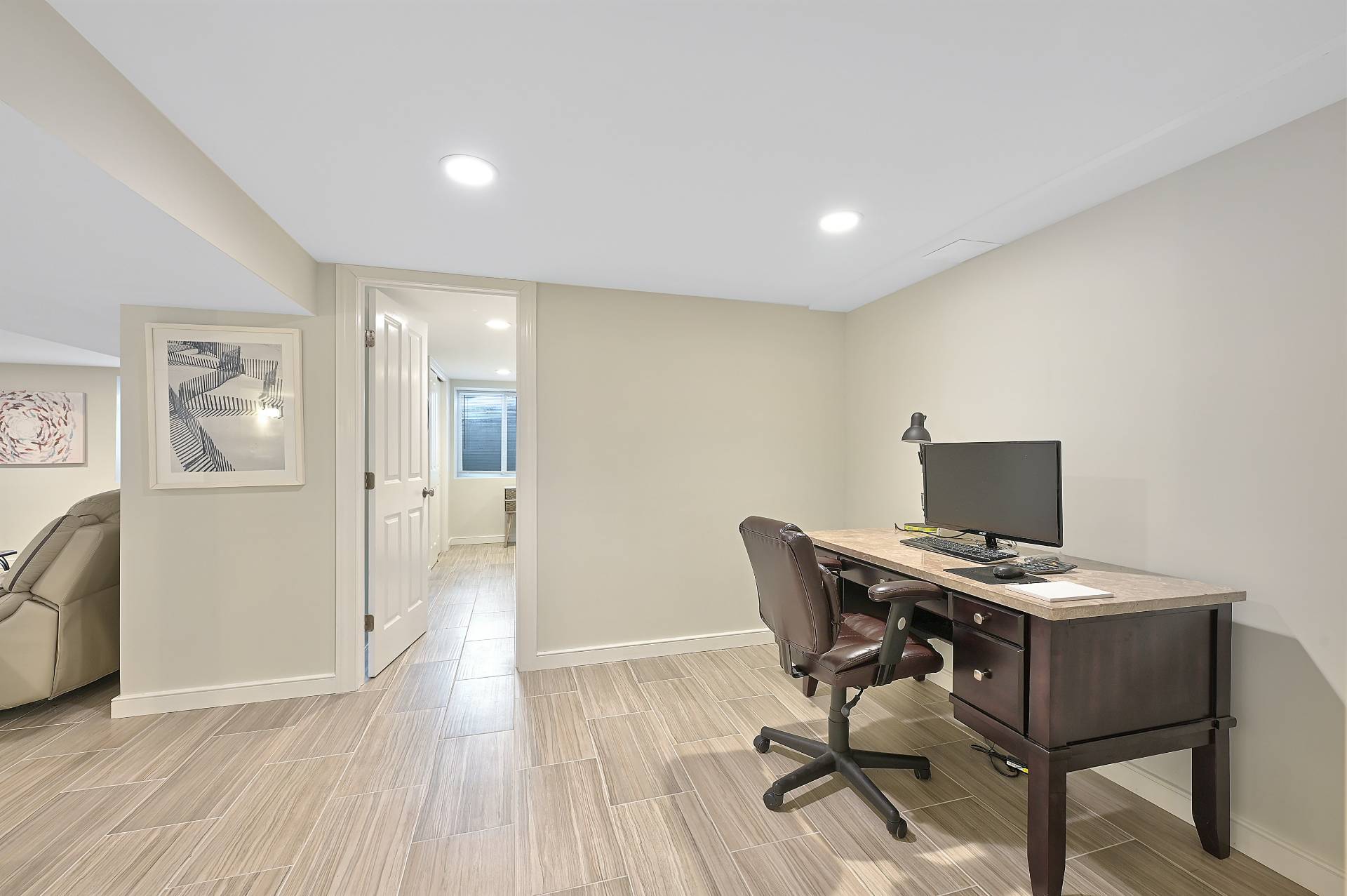 25 Nidzyn Avenue Remsenburg, NY 11960 - Photo 21 of 32 a workspace with furniture and wooden floor