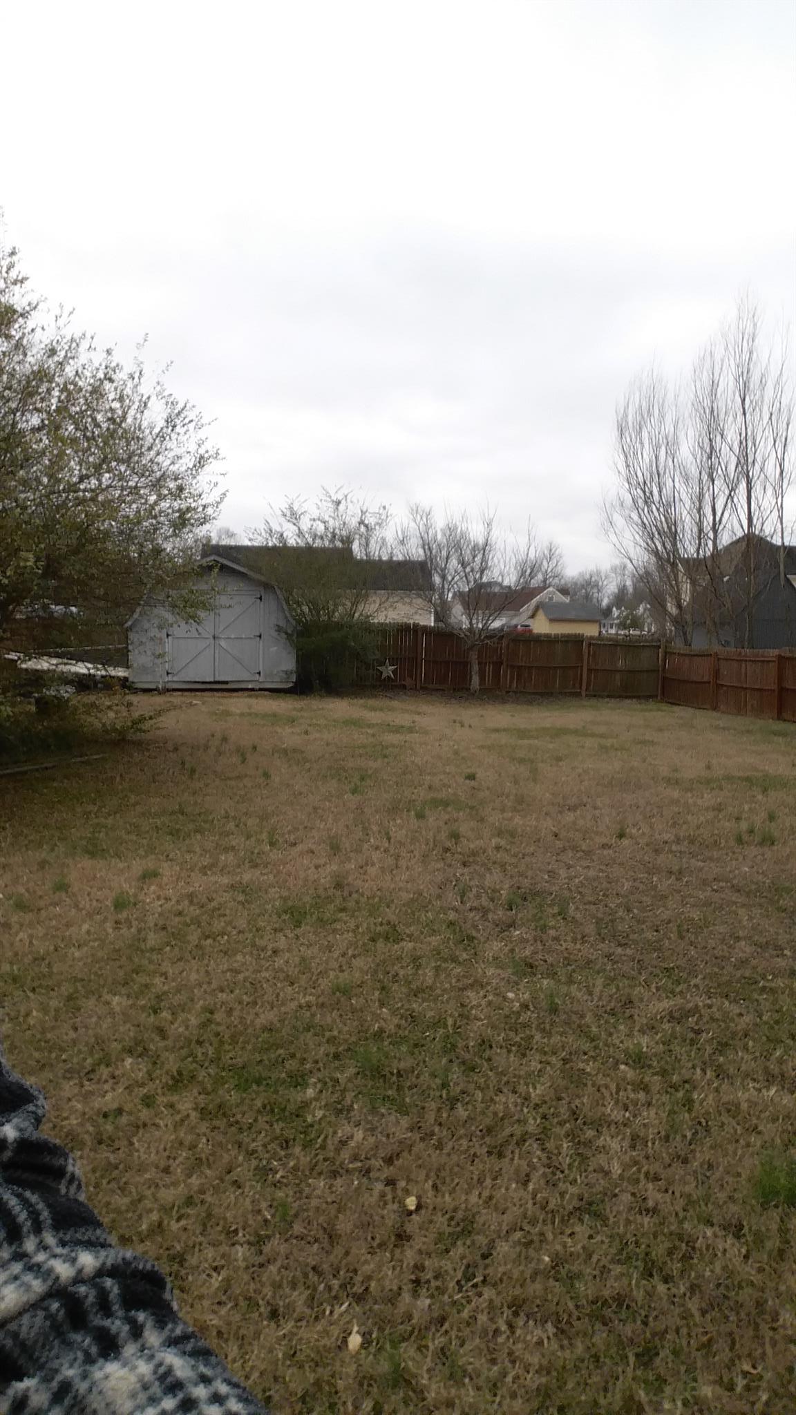 2921 Stapleton Drive Spring Hill, TN 37174 - Photo 10 of 11 Back yard with shed