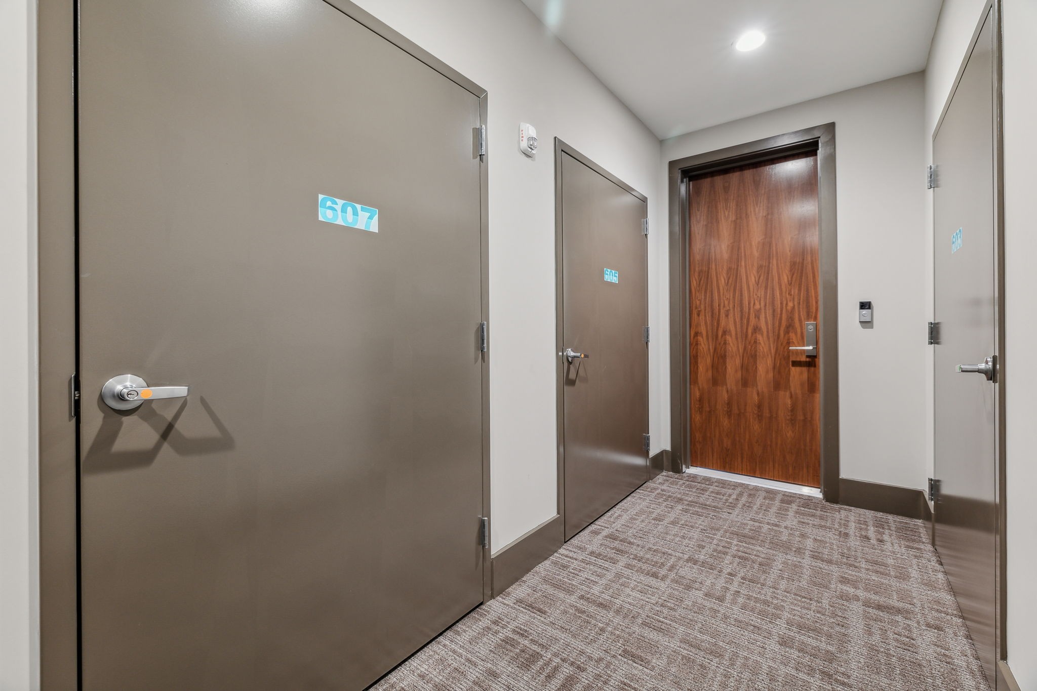 20 Rutledge Street, Unit 605 Nashville, TN 37210 - Photo 29 of 63 There's a storage space dedicated to 605, that is deeded with the condo. It's literally down the hall, next door to 605. The door is big and the unit sizeable. Best of all, you don't have to go to a different floor or outside to access your storage.