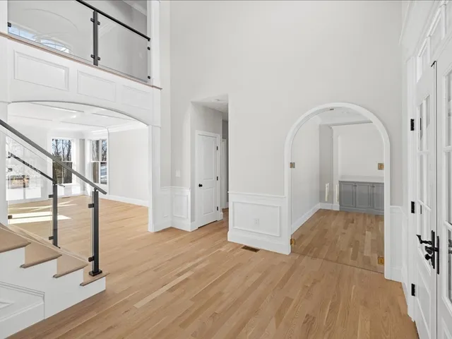a view of livingroom with hardwood floor and hallway