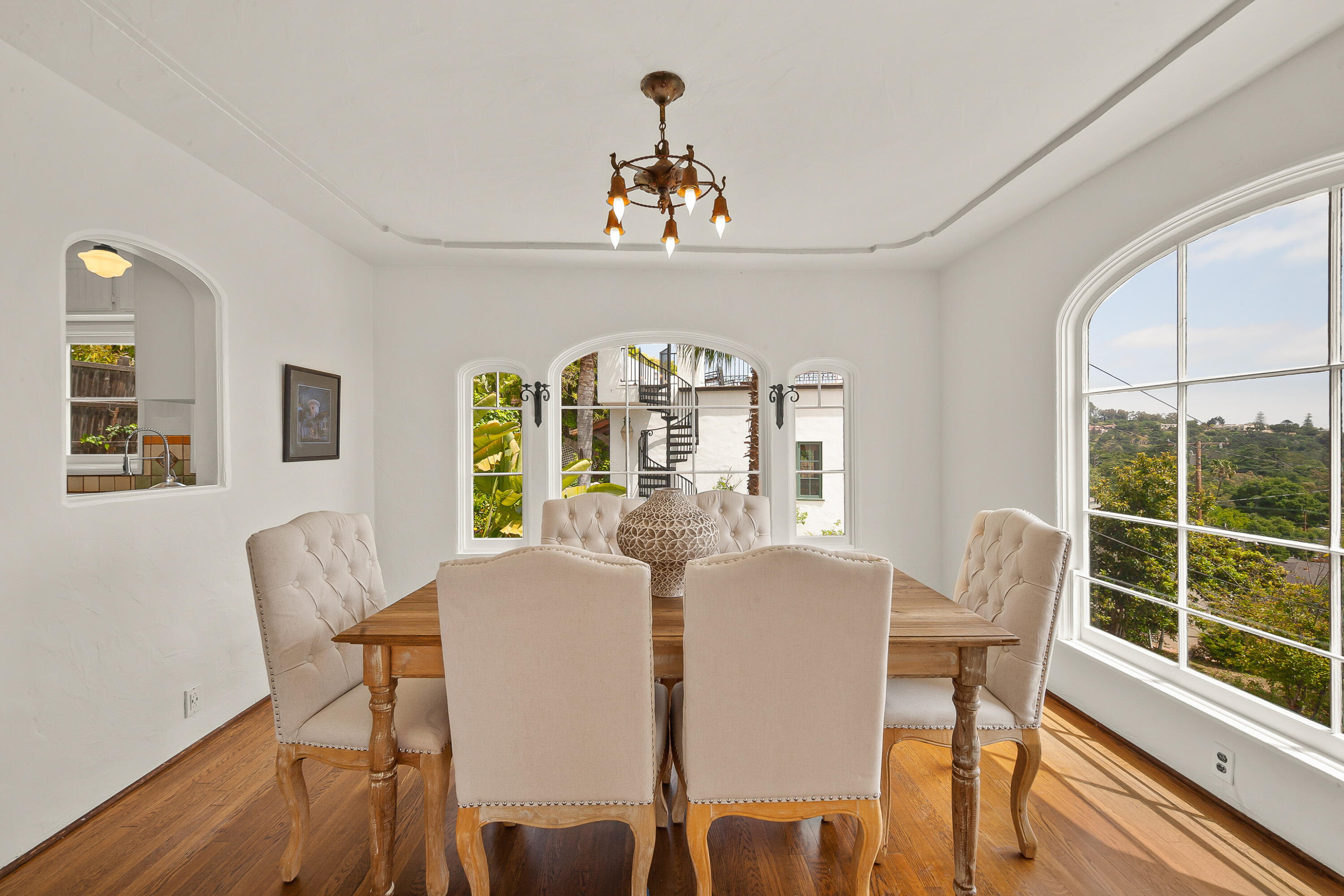 870 Windsor Way Santa Barbara, CA 93105 - Photo 29 of 59 a view of a dining room with furniture window and outside view