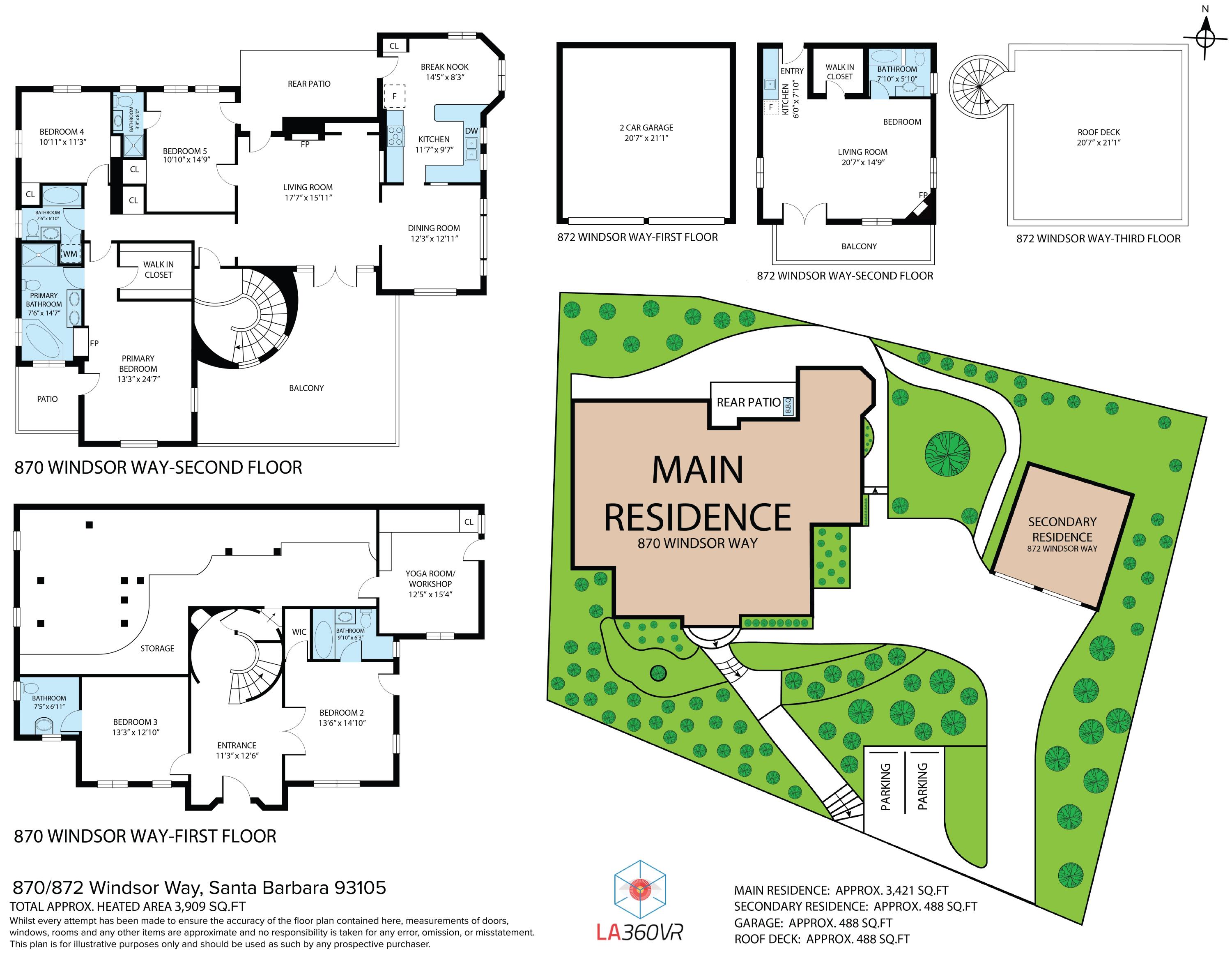 870 Windsor Way Santa Barbara, CA 93105 - Photo 59 of 59 Matterport Floorplan - 870 Windsor Way