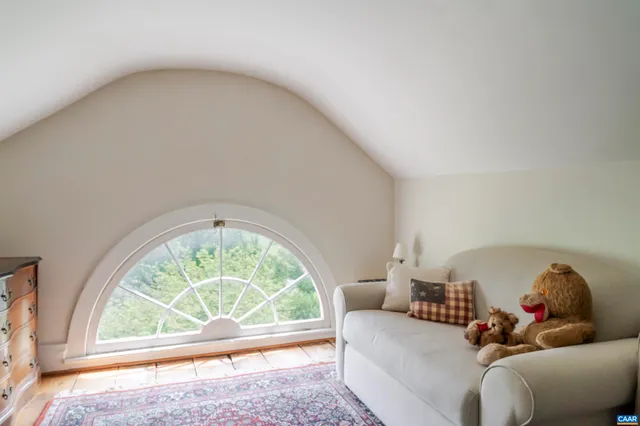 a view of a porch in front of a house