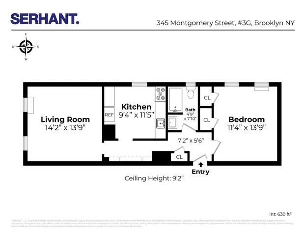 $415,000 | 345 Montgomery Street, Unit 3G | Crown Heights