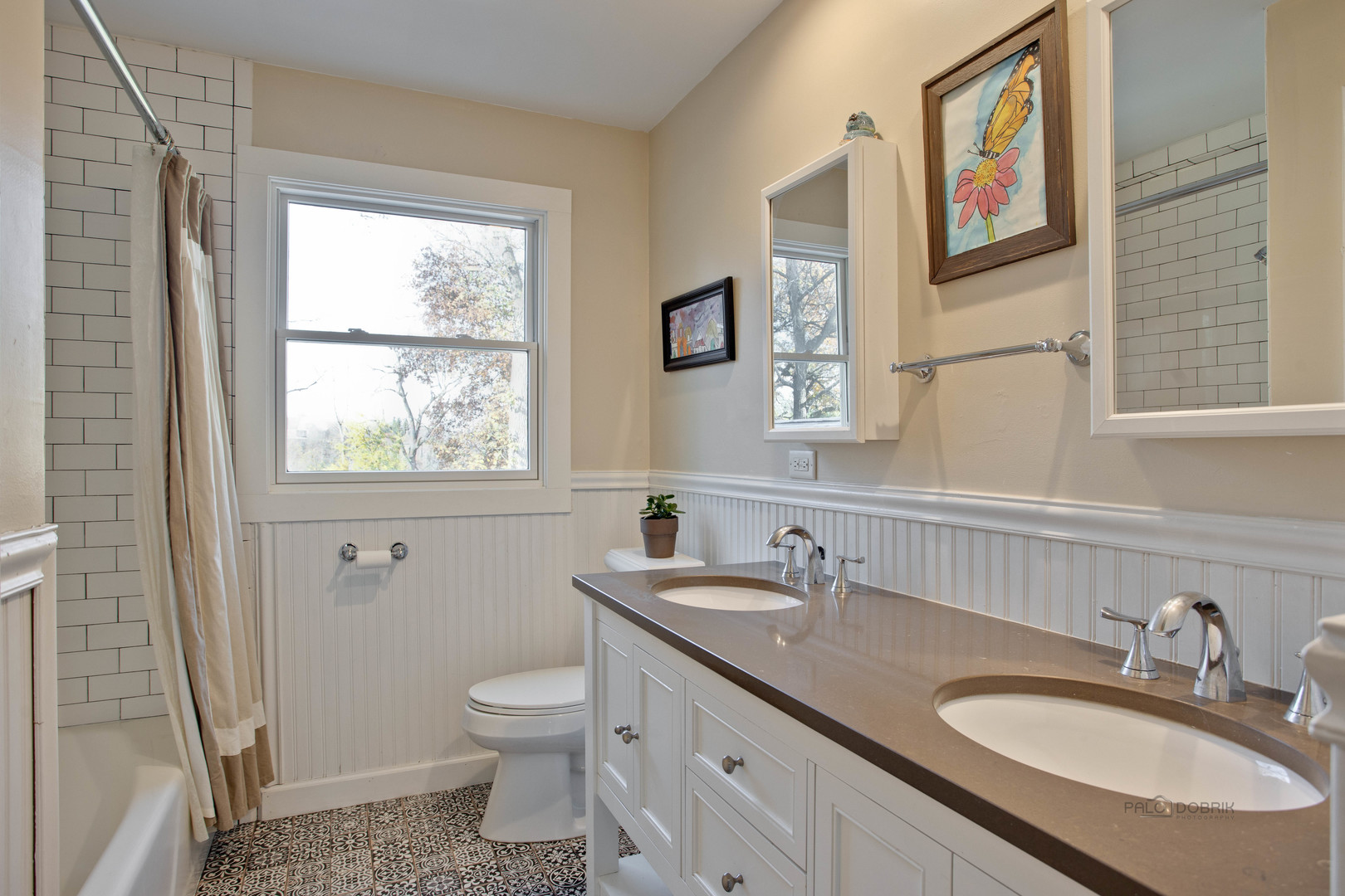 20890 West Exeter Road Kildeer, IL 60047 - Photo 43 of 62 a bathroom with a granite countertop sink toilet and a mirror