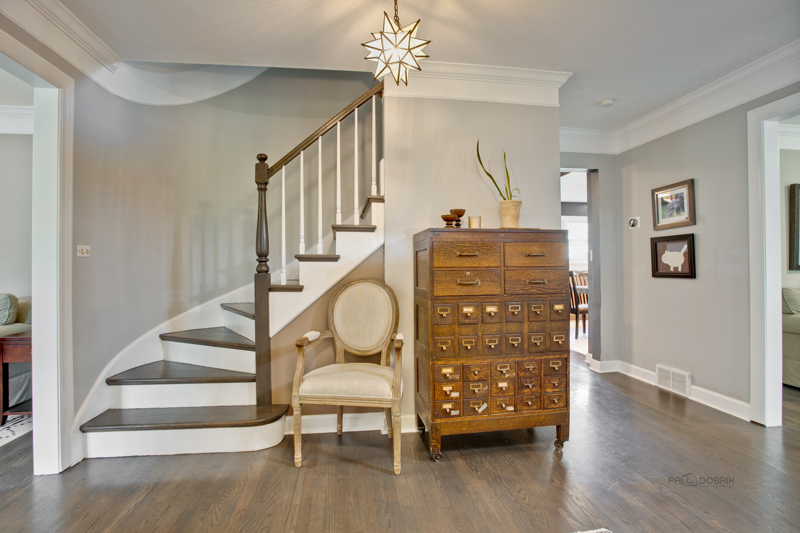 20890 West Exeter Road Kildeer, IL 60047 - Photo 7 of 62 a view of entryway with wooden floor and stairs