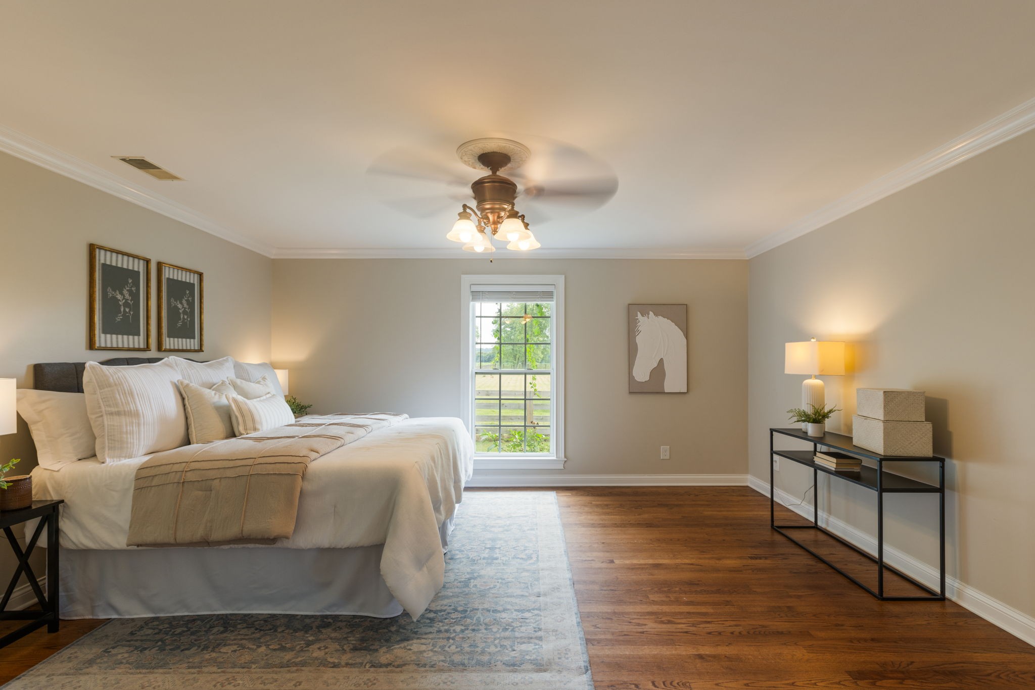 1586 Coleman Road Franklin, TN 37064 - Photo 19 of 73 a bedroom with a bed and wooden floor