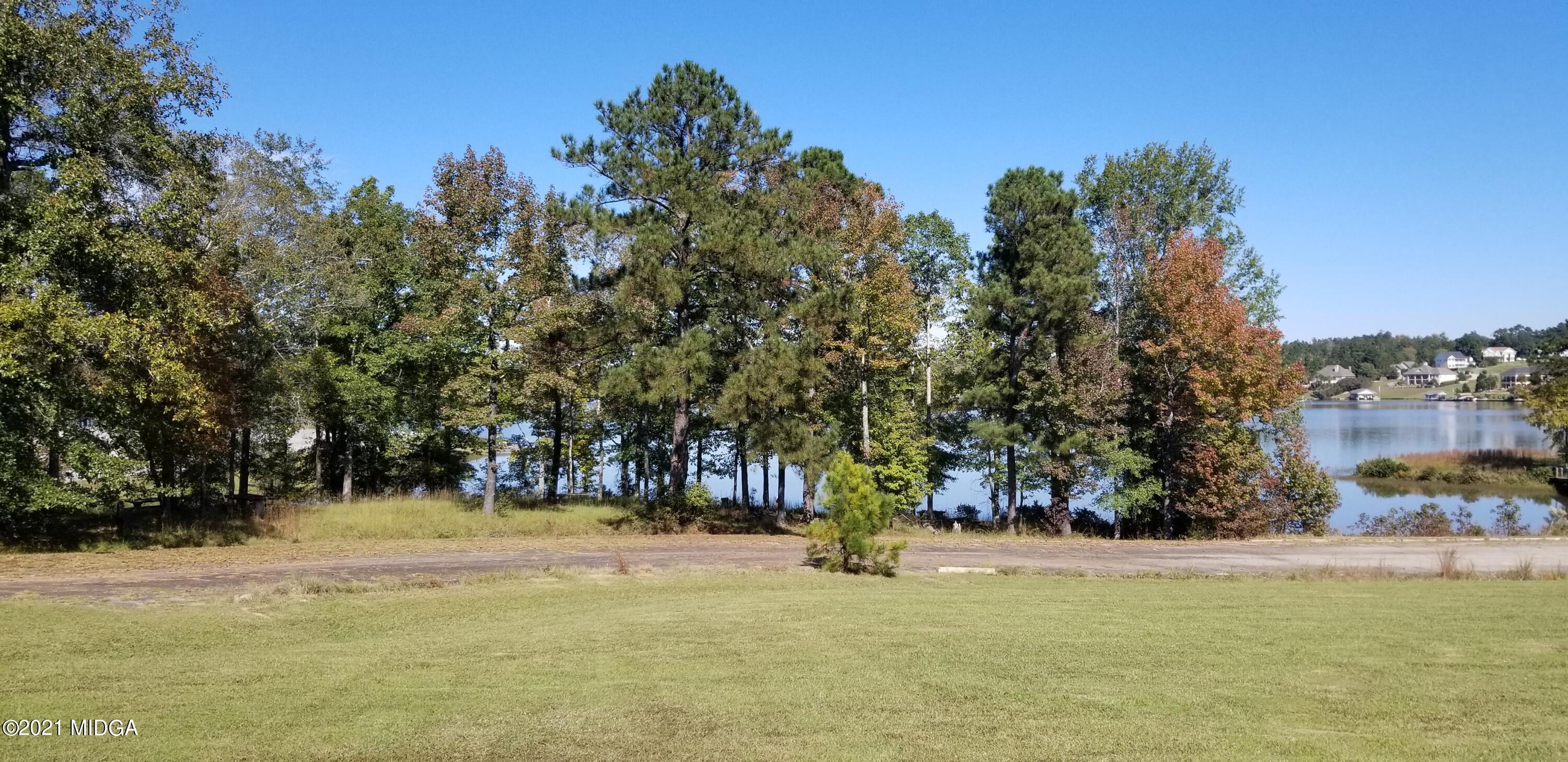 208 Gates Road Lizella, GA 31052 - Photo 52 of 55 a view of swimming pool with a bench and trees in the background