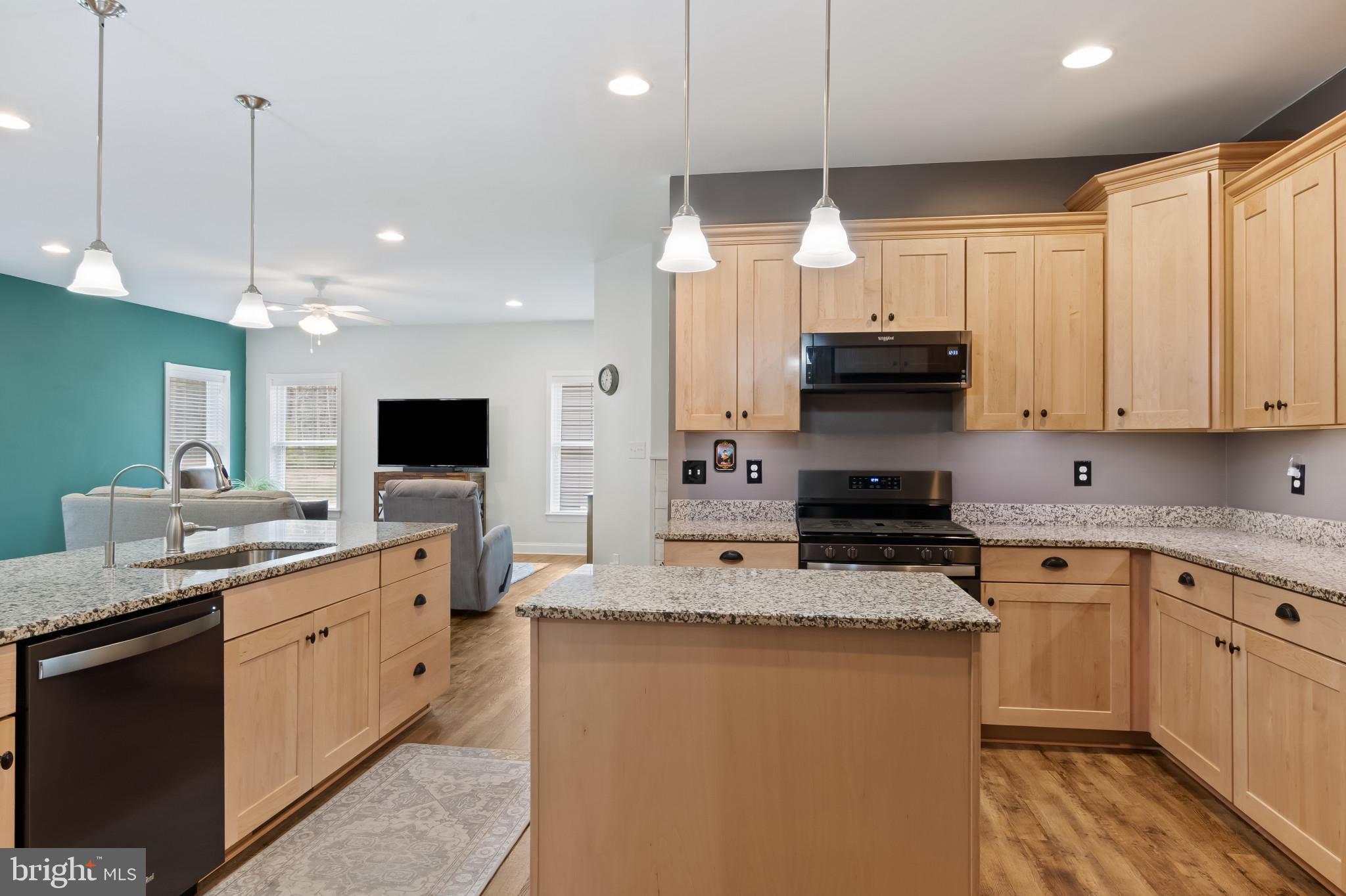 18067 Emerson Way Georgetown, DE 19947 - Photo 24 of 37 a kitchen with stainless steel appliances granite countertop a sink a stove and a refrigerator