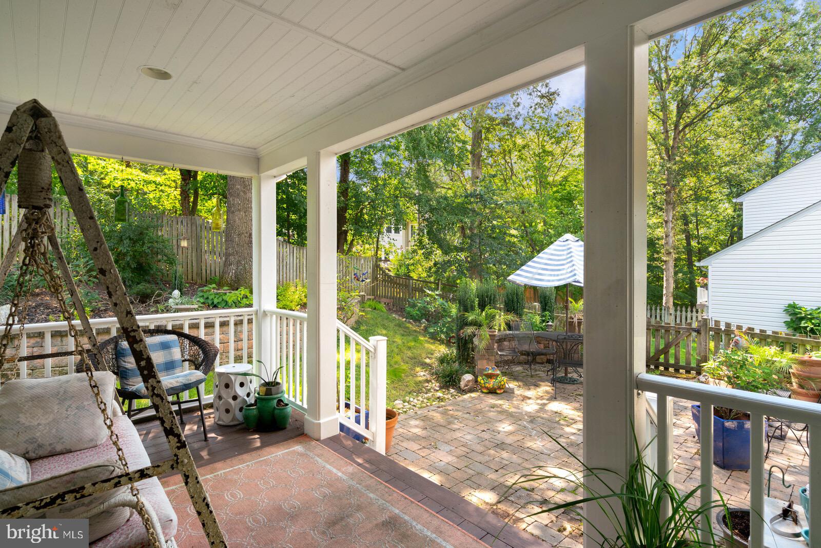 7021 Maple Tree Lane Springfield, VA 22152 - Photo 23 of 44 STEP OUT TO COVERED PORCH
