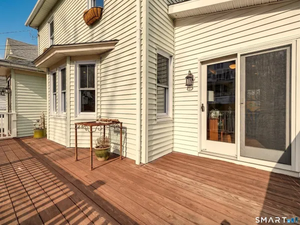 a view of a house with wooden floor
