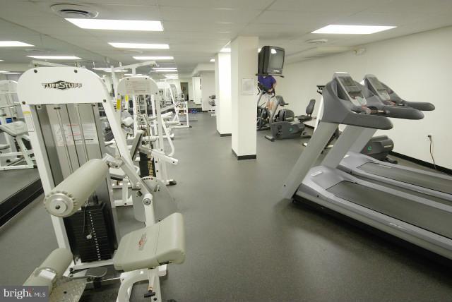 1200 North Nash Street, Unit 262 Arlington, VA 22209 - Photo 16 of 20 a view of a room with gym equipment
