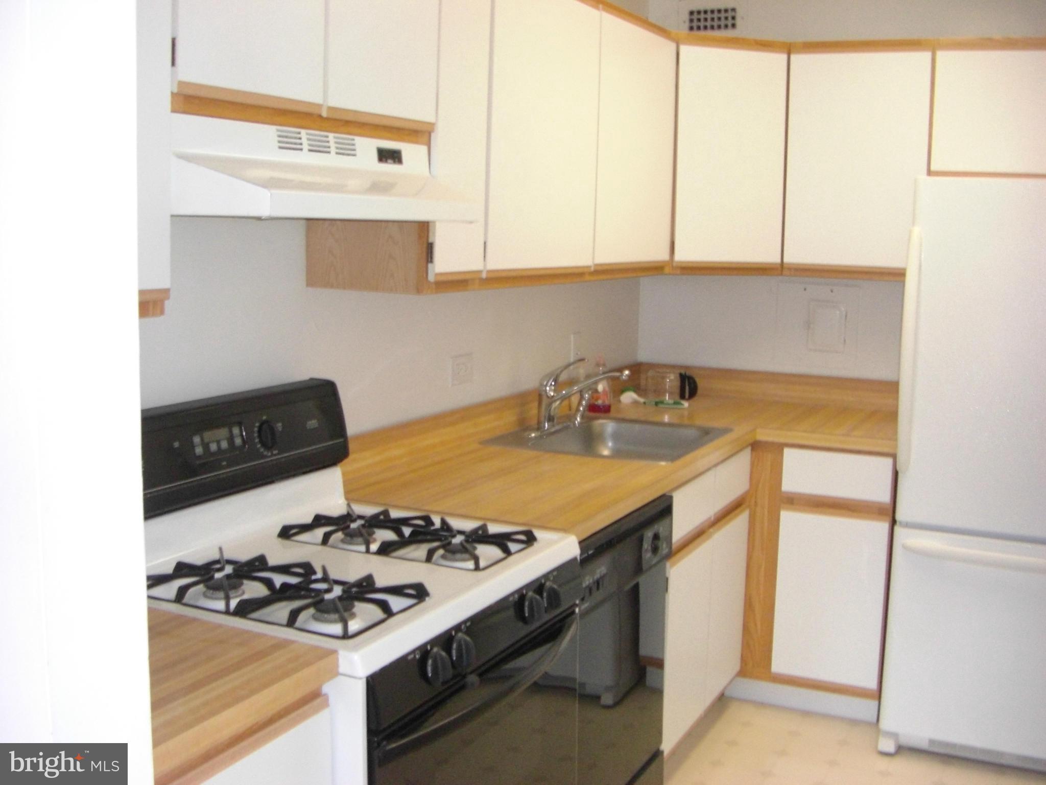 1200 North Nash Street, Unit 262 Arlington, VA 22209 - Photo 7 of 20 a kitchen with a stove and a white cabinet