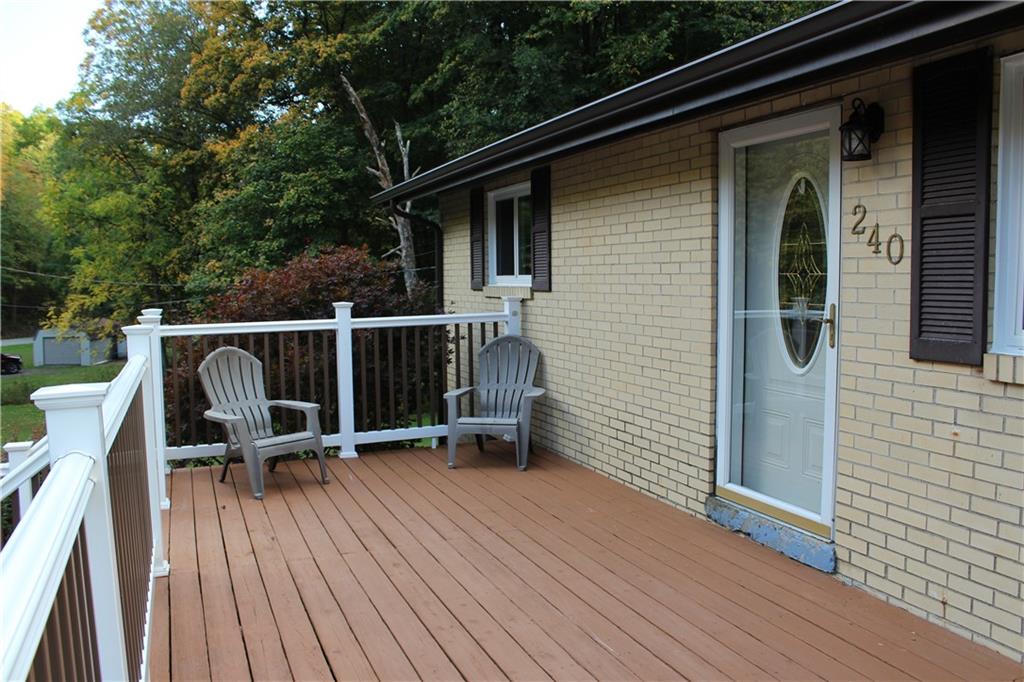 240 State Line Road Burgettstown, PA 15021 - Photo 1 of 42 a view of deck with wooden floor and seating space