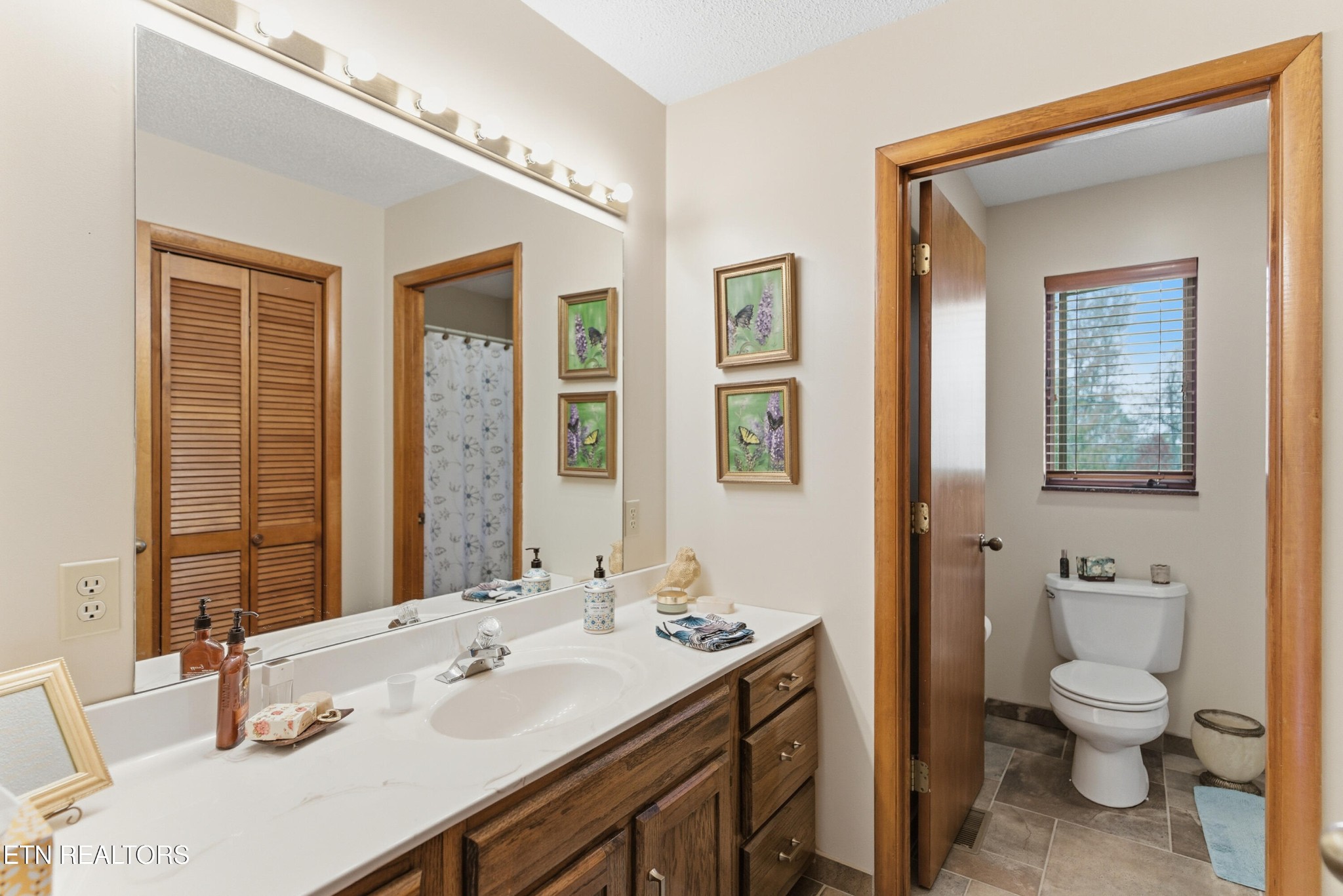 122 Fox Hunter Road Maynardville, TN 37807 - Photo 32 of 60 a bathroom with a sink a toilet and mirror