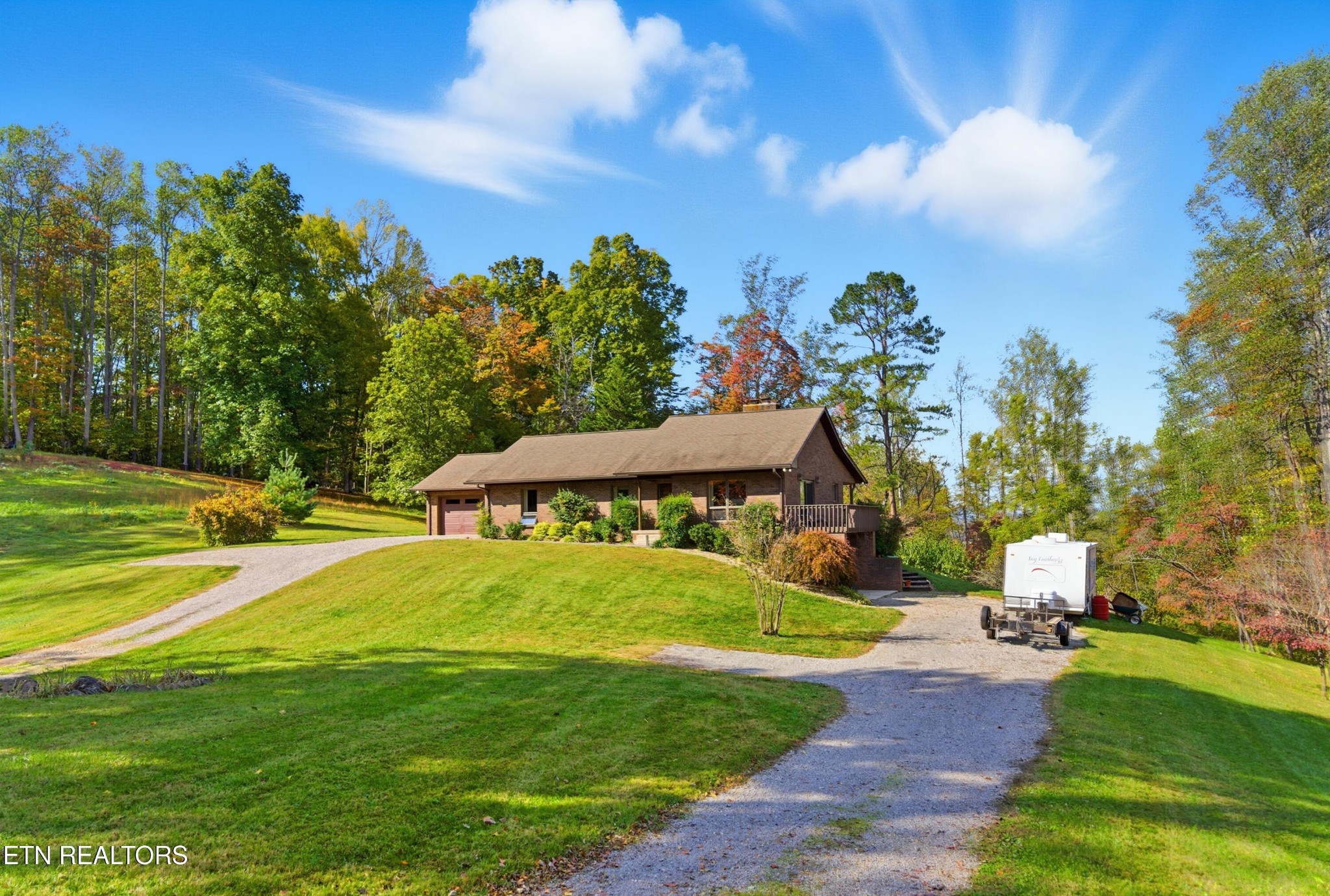 122 Fox Hunter Road Maynardville, TN 37807 - Photo 59 of 60 a view of a house with a yard