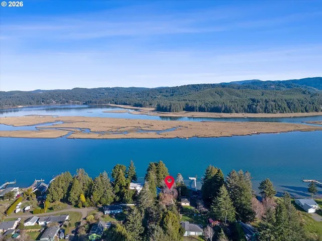 a view of lake and mountain