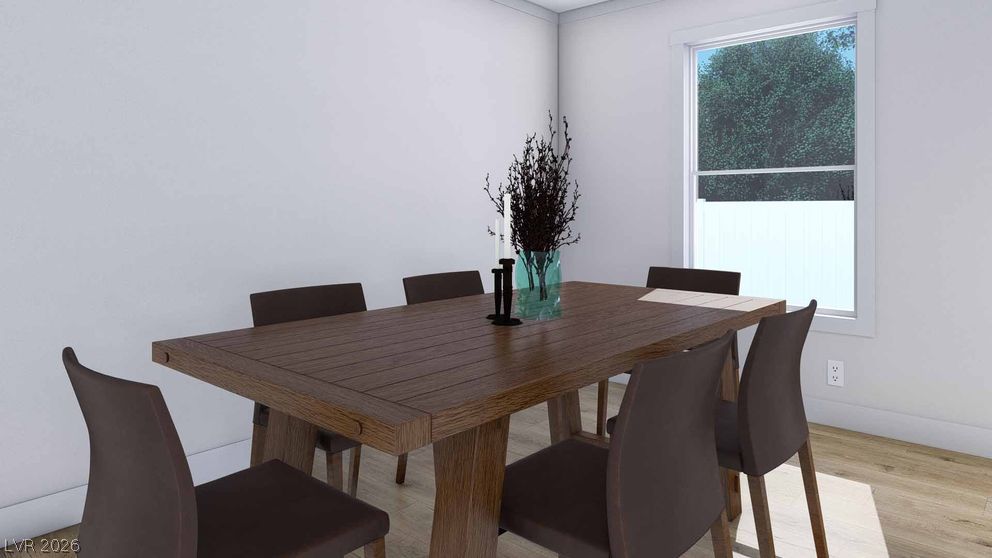 478 Box Canyon Road Alamo, NV 89001 - Photo 7 of 15 Clean lines and warm wood floors define this welcoming dining space.