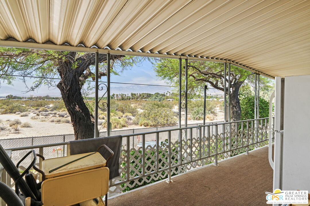 18555 Roberts Road, Unit 103 Desert Hot Springs, CA 92241 - Photo 22 of 30 a view of outdoor space with seating