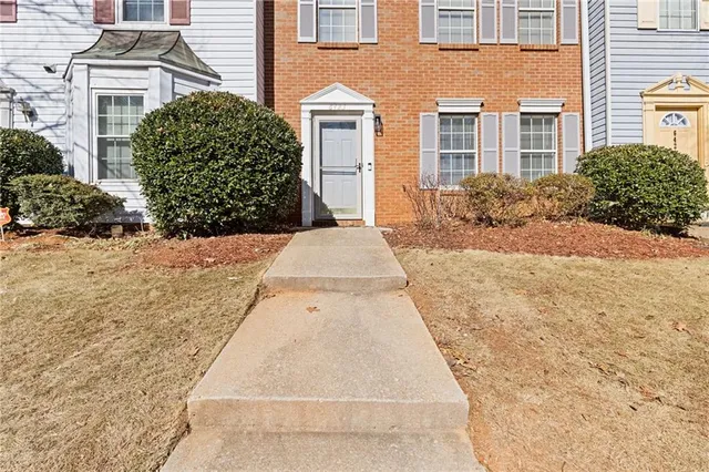 a view of front door of house