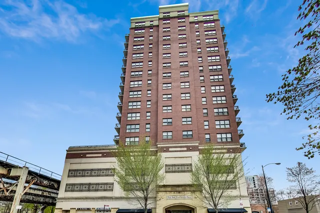 a front view of a building