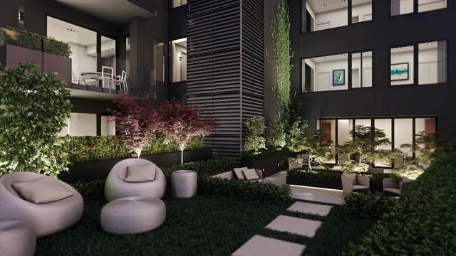 a room with gym equipment