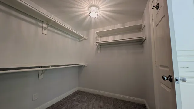 a close view of closet