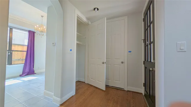 a view of an empty room