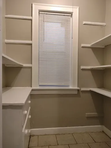a close view of closet