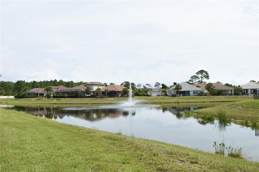 114 Del Palma Drive Palm Coast, FL 32137 - Photo 33 of 63 a view of a lake with houses in the back