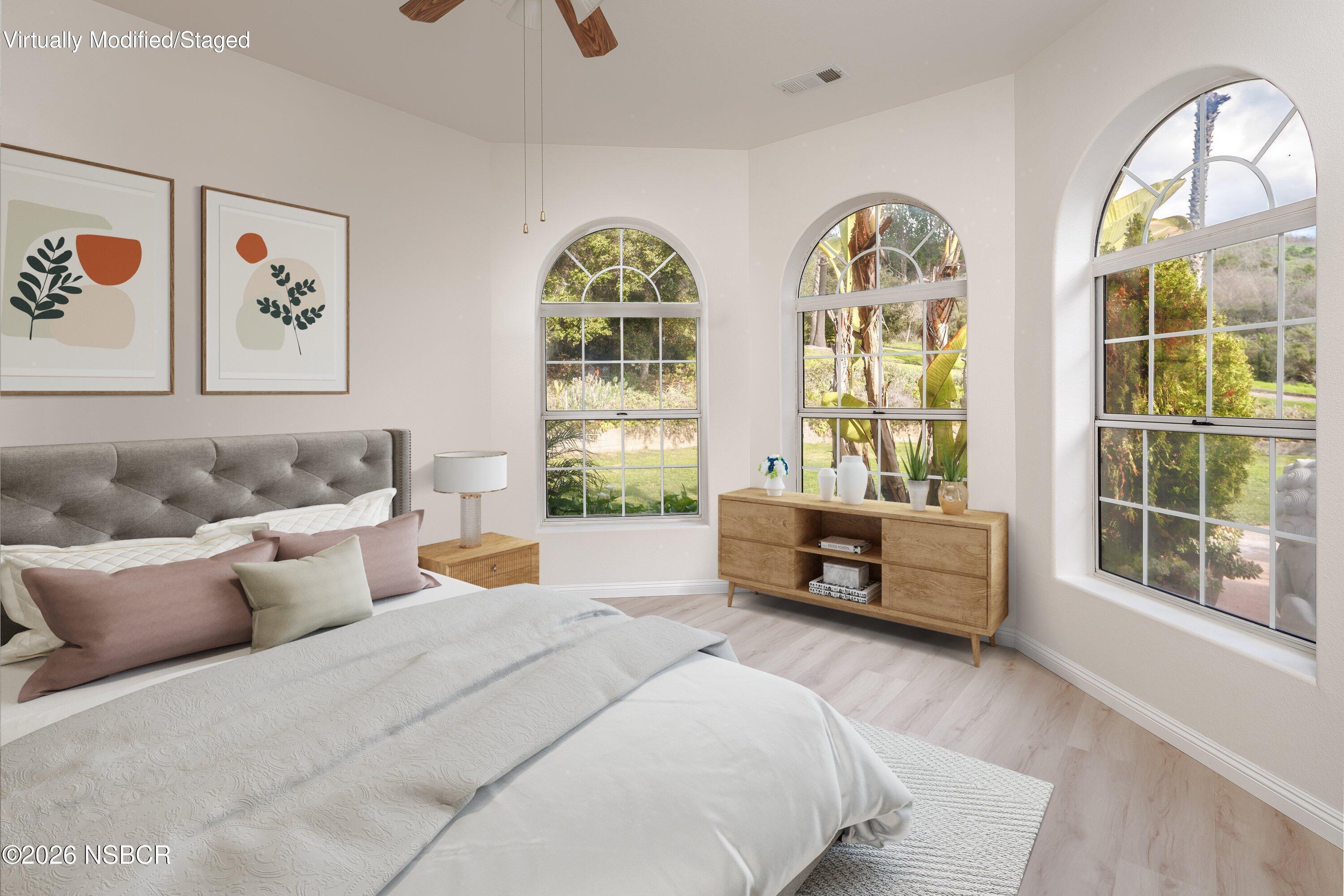 2655 Adobe Falls Road Lompoc, CA 93436 - Photo 28 of 51 a bedroom with furniture and large windows