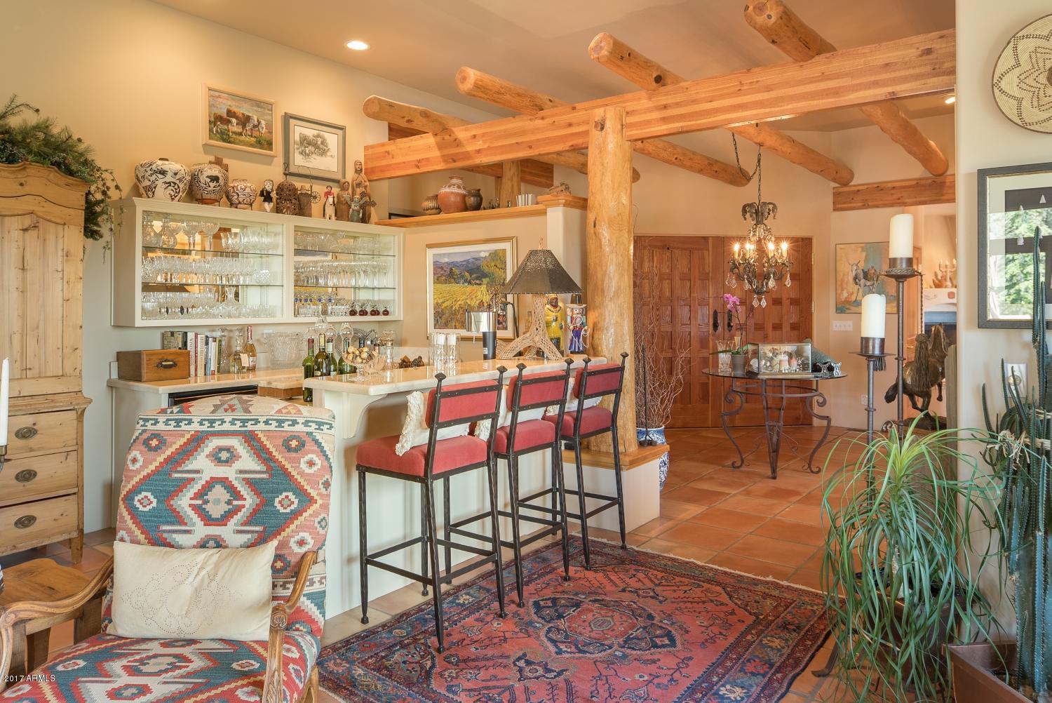 30 Pinnacle Road Prescott, AZ 86305 - Photo 7 of 27 7 - Living Room with Wet Bar - 30 Pinnac