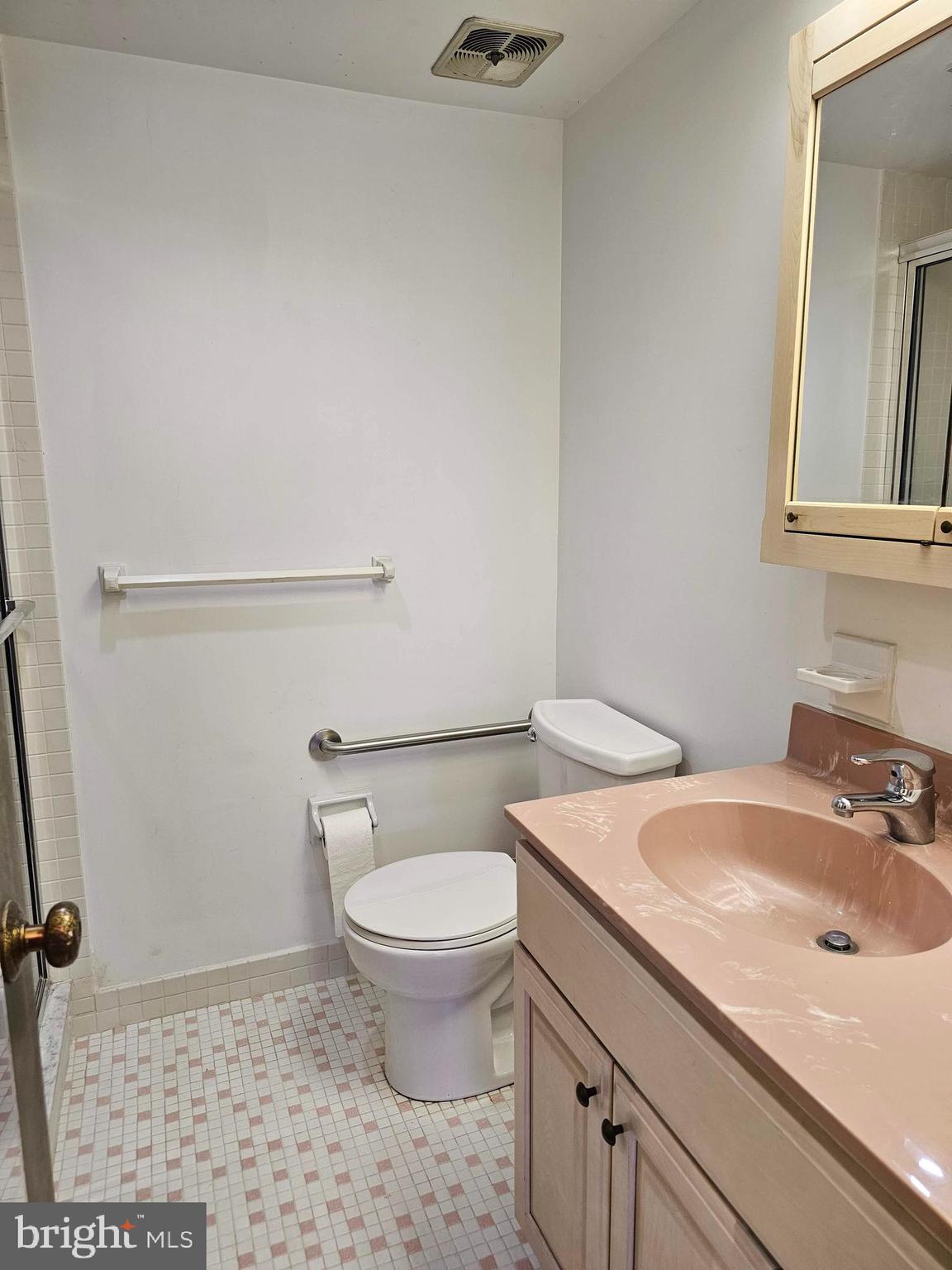 309 Florence Avenue, Unit 627N Jenkintown, PA 19046 - Photo 11 of 35 a bathroom with a sink a toilet a mirror and shower