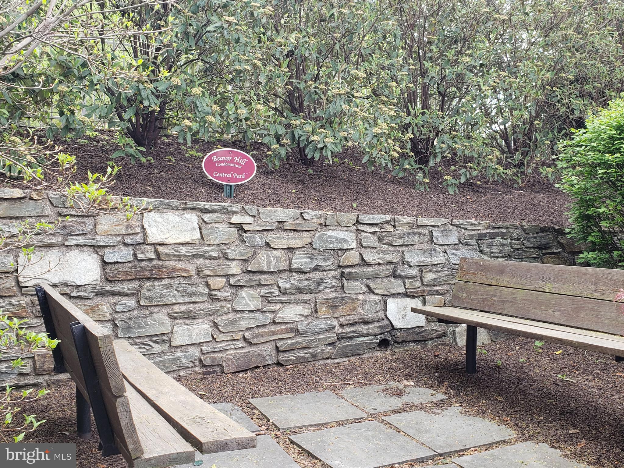 309 Florence Avenue, Unit 627N Jenkintown, PA 19046 - Photo 25 of 35 a view of a bench in a backyard