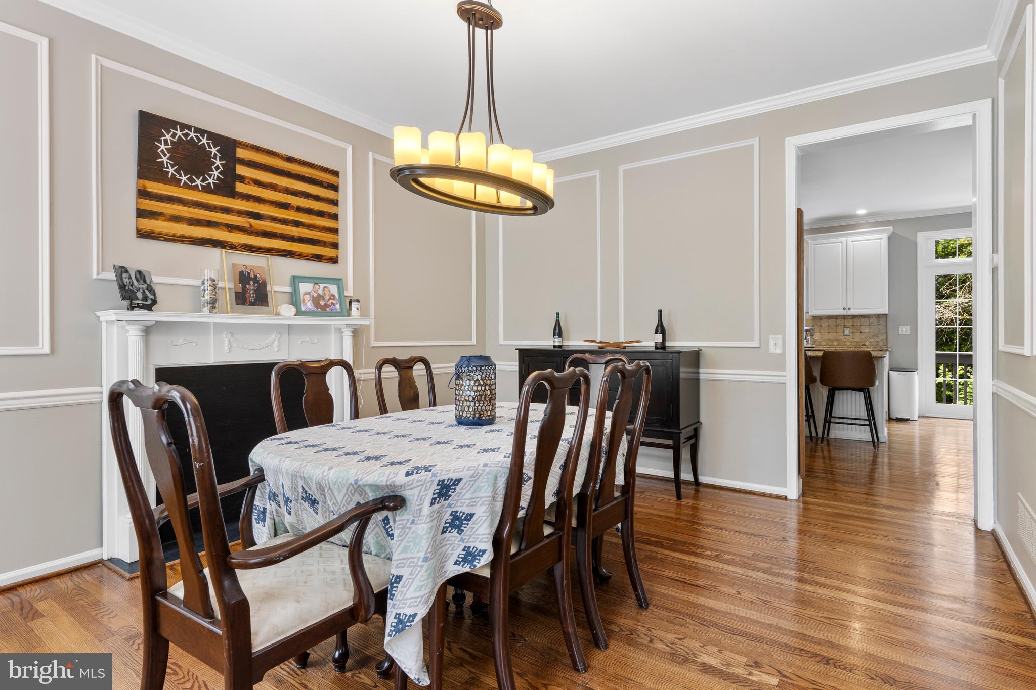 427 Buttonwood Road Landenberg, PA 19350 - Photo 39 of 82 a view of a dining room with furniture wooden floor and chandelier