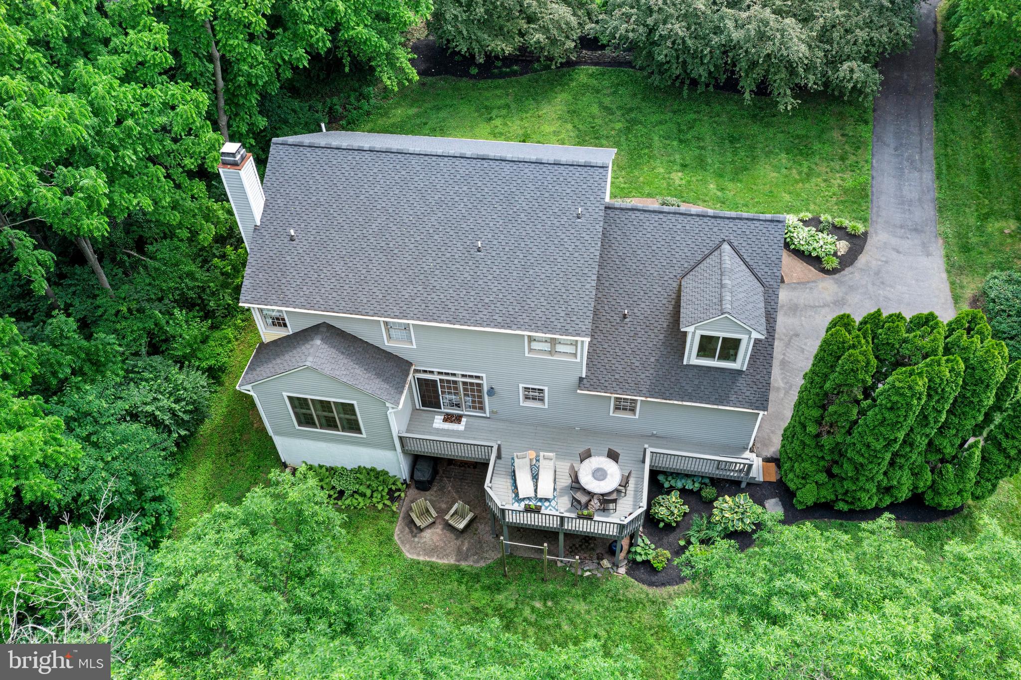 427 Buttonwood Road Landenberg, PA 19350 - Photo 9 of 82 an aerial view of a house with garden space and a patio