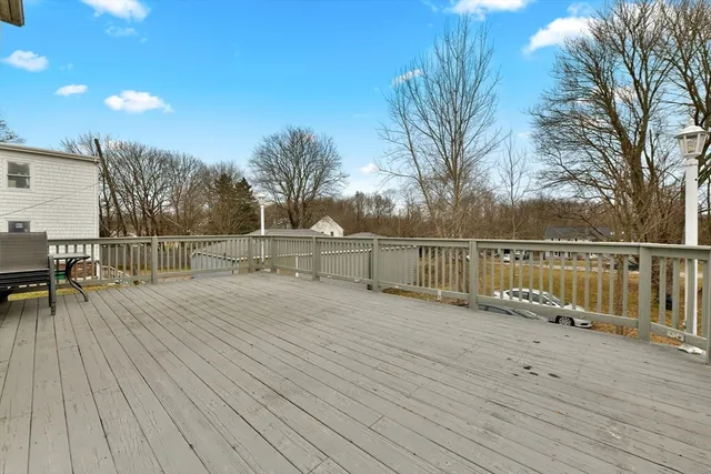 a view of a backyard with a patio