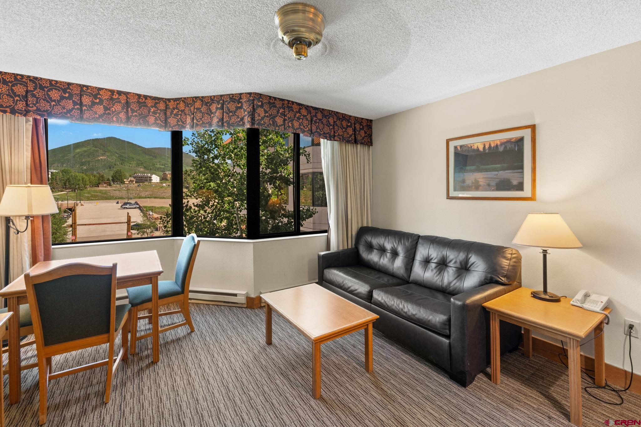6 Emmons Road, Unit 452 & 454 Crested Butte, CO 81225 - Photo 2 of 38 a living room with furniture and a window