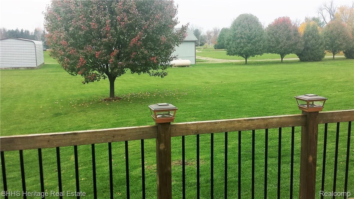 back yard view from the deck